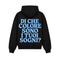 Hoodie Di Che Colore Sono I Tuoi Sogni Nero retro