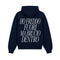 Hoodie Ho Freddo Fuori Ma Brucio Dentro Blu Navy retro