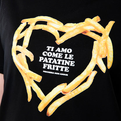 T-shirt "Ti amo come le patatine fritte"