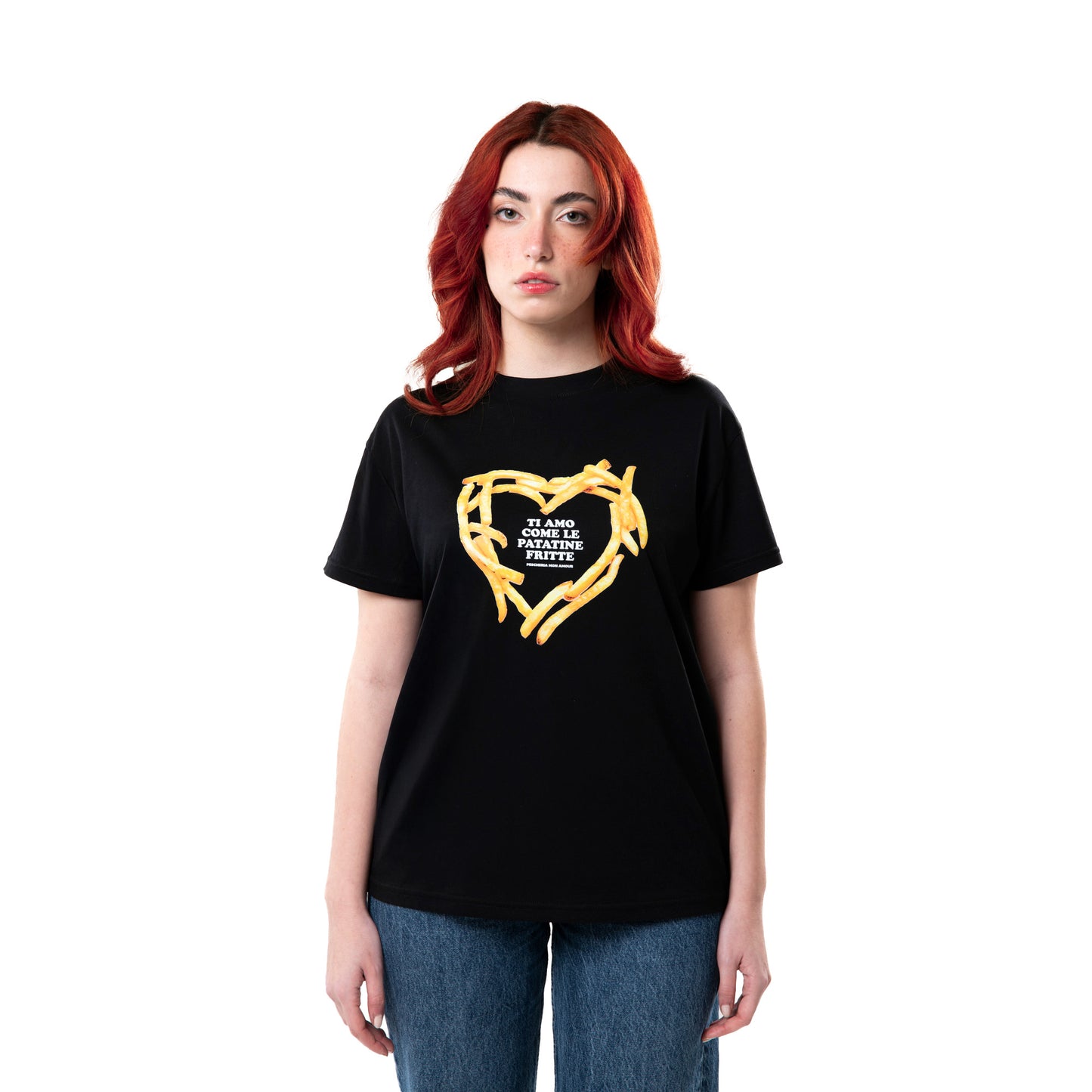 T-shirt "Ti amo come le patatine fritte"