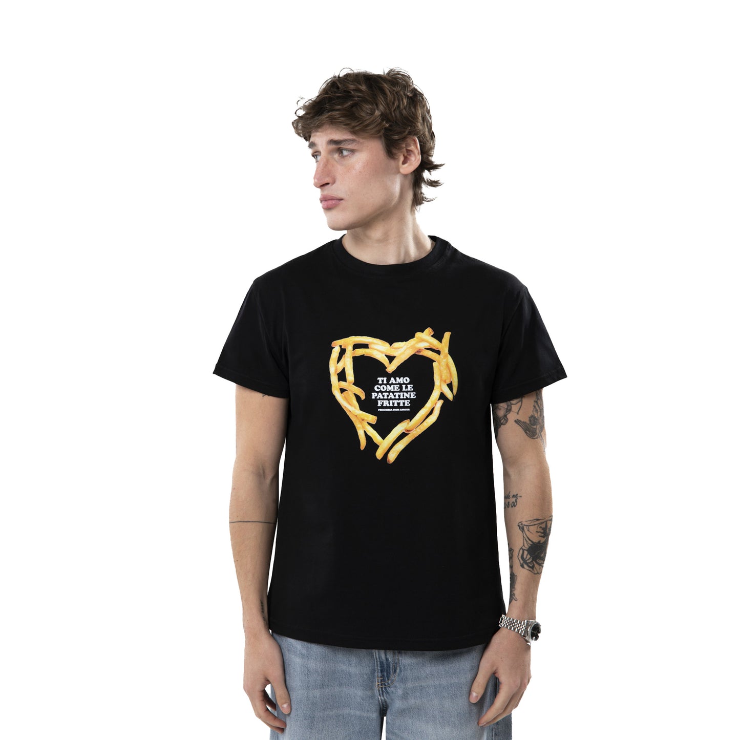 T-shirt "Ti amo come le patatine fritte"