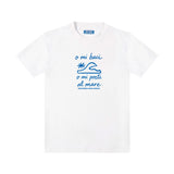 T-shirt “O mi baci o mi porti al mare"