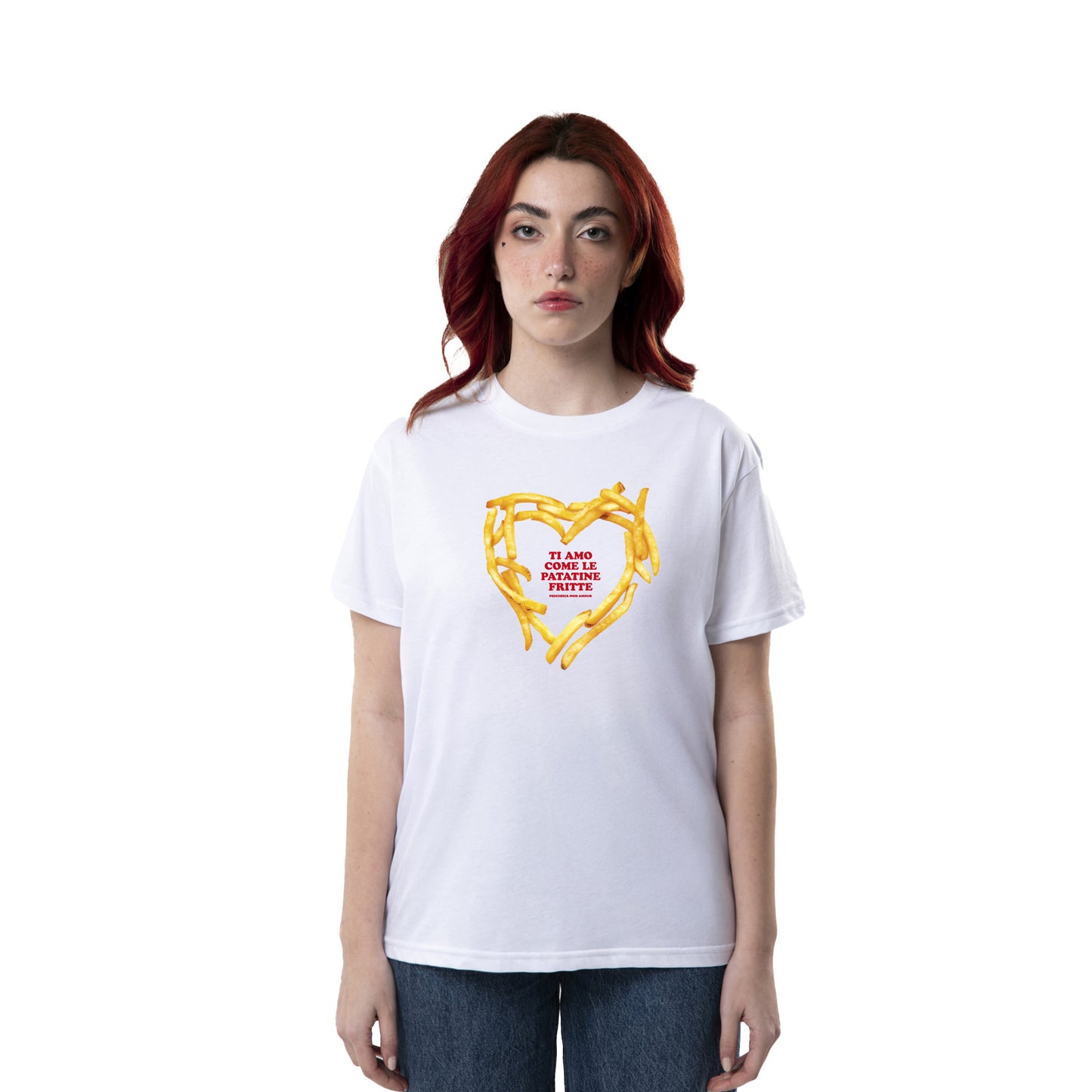 T-shirt "Ti amo come le patatine fritte"