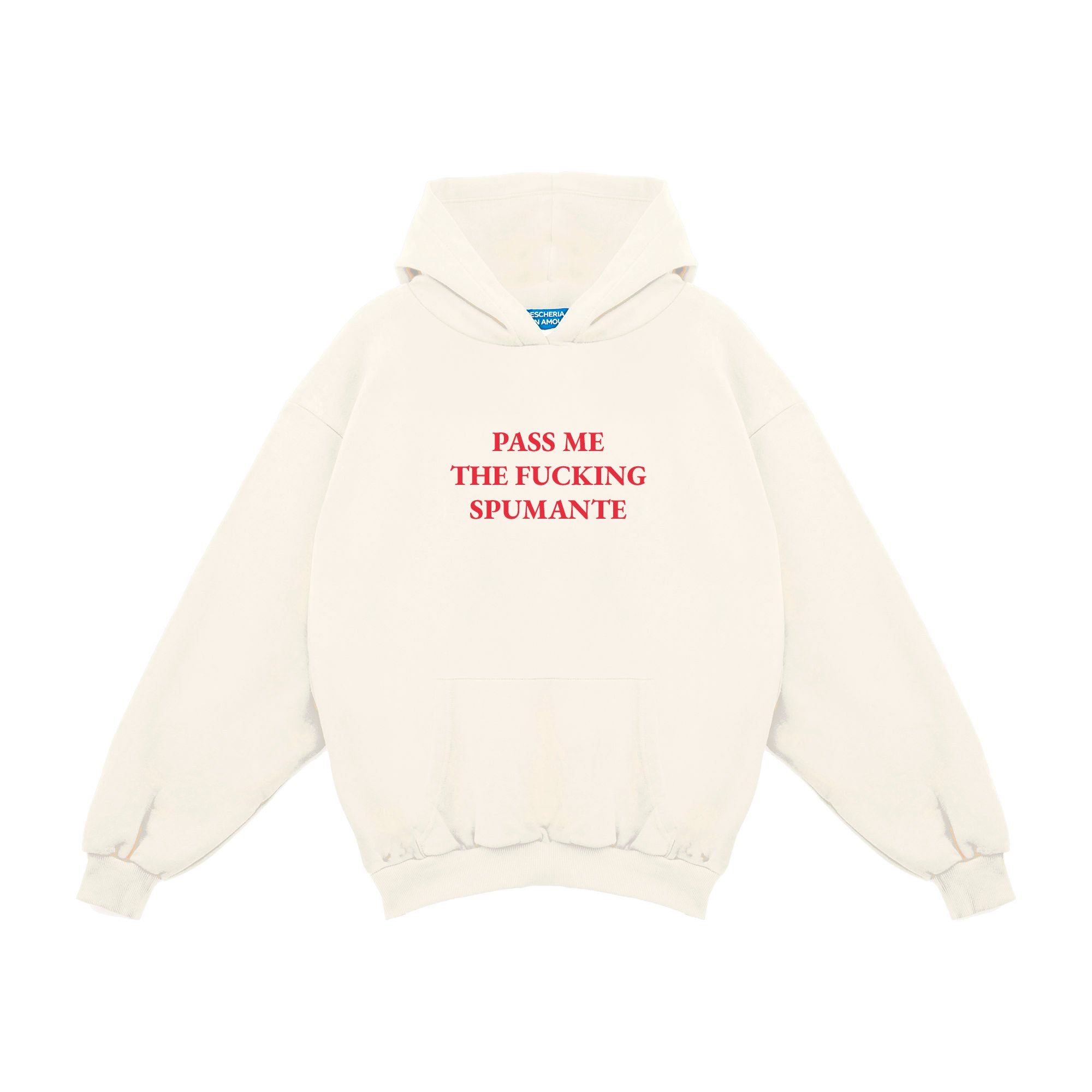 Felpa hoodie Pass me spumante
