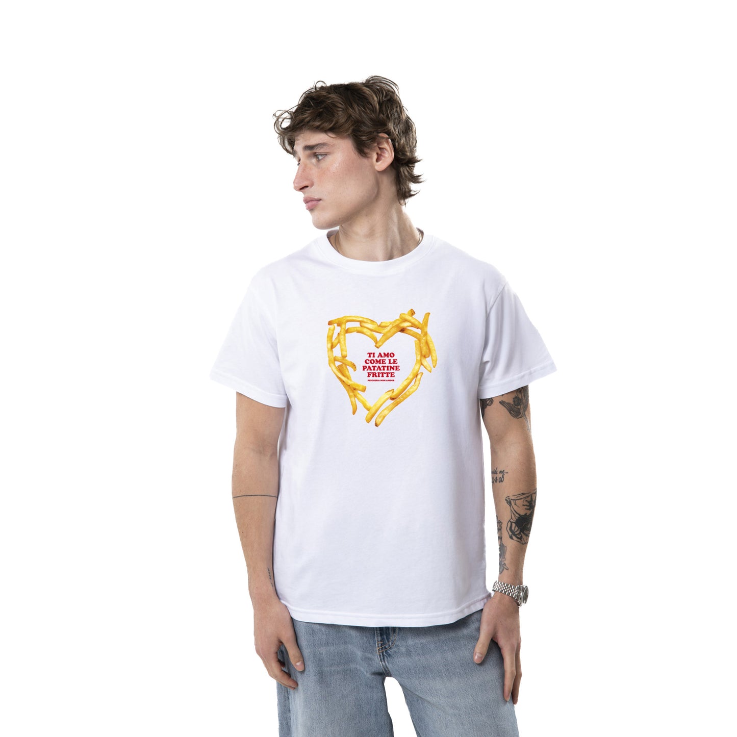 T-shirt "Ti amo come le patatine fritte"