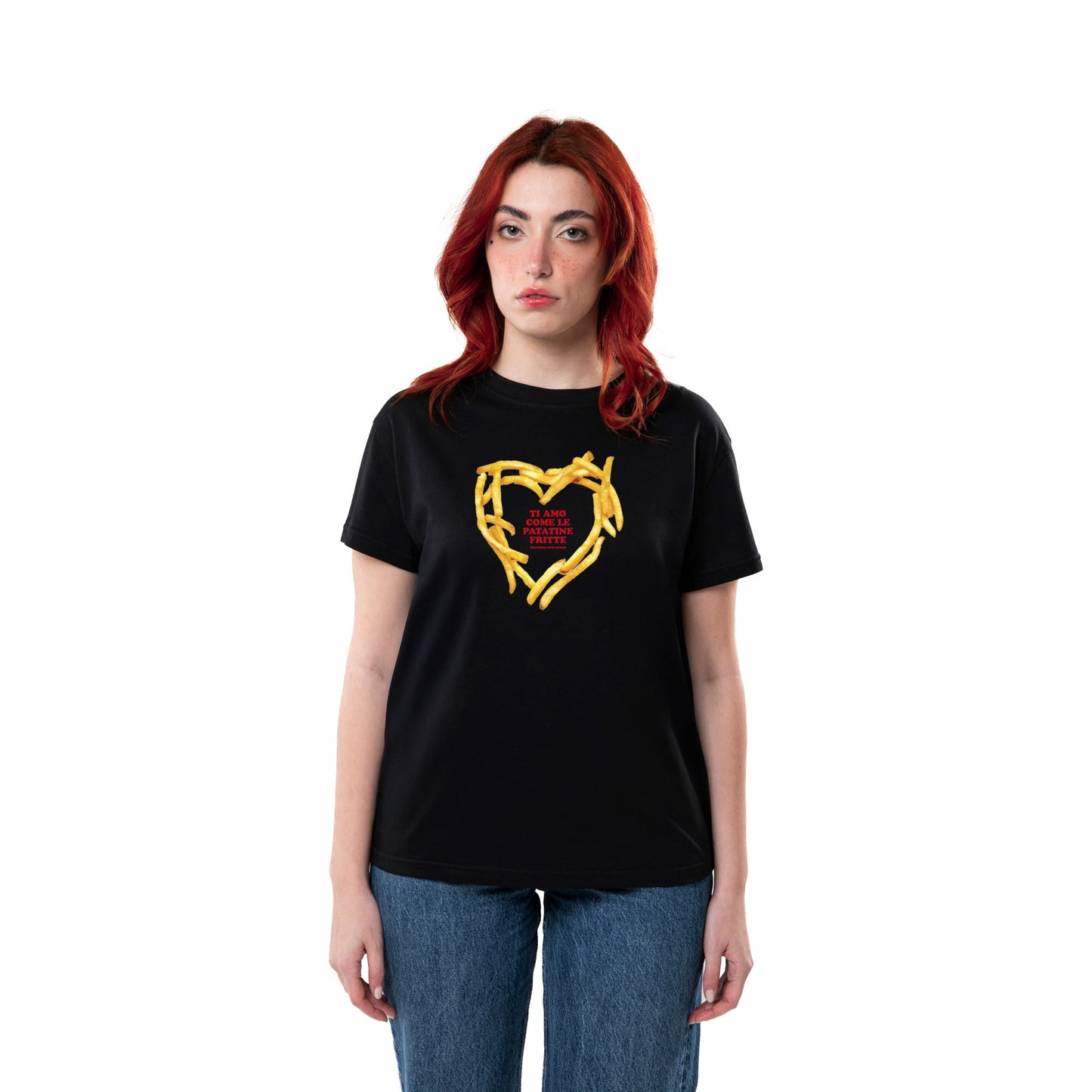 T-shirt "Ti amo come le patatine fritte"