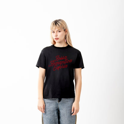 T-shirt "Rossa romantica euforia"