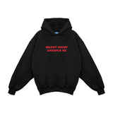 Felpa hoodie Silent night anxious me