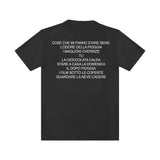 T-shirt Cose Che Nuovo Nero retro