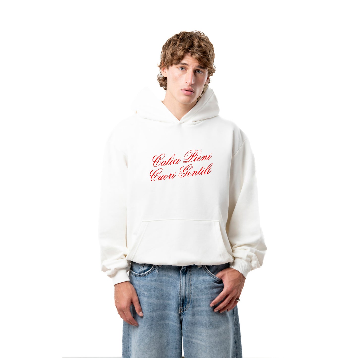 Felpa Hoodie "Calici Pieni, Cuori Gentili"