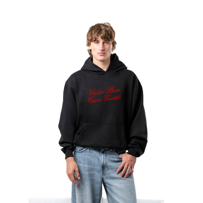 Felpa Hoodie "Calici Pieni, Cuori Gentili"