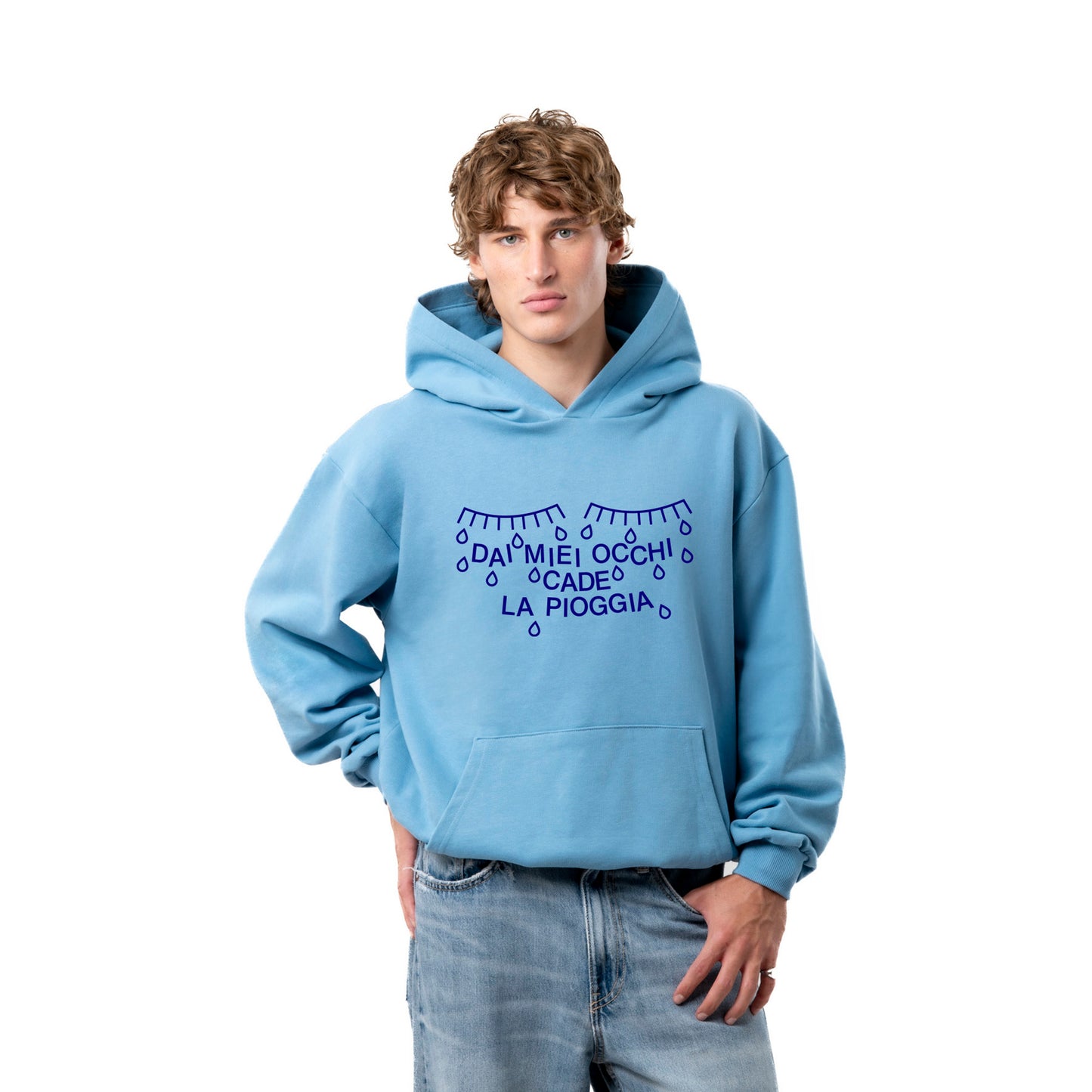 Felpa Hoodie "Pioggia Dai Miei Occhi"