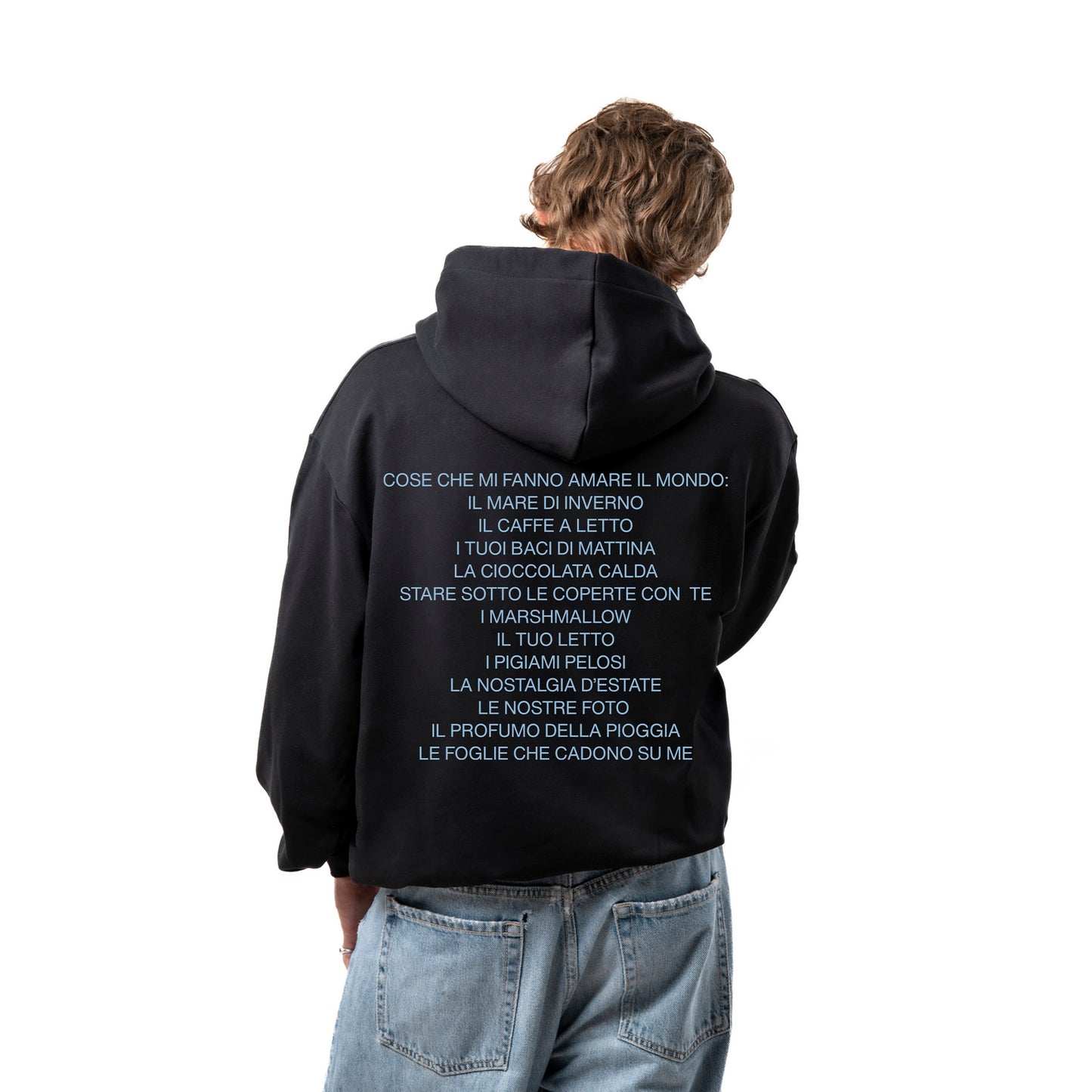 Felpa Hoodie "Cose Che Mi Fanno Amare Il Mondo"