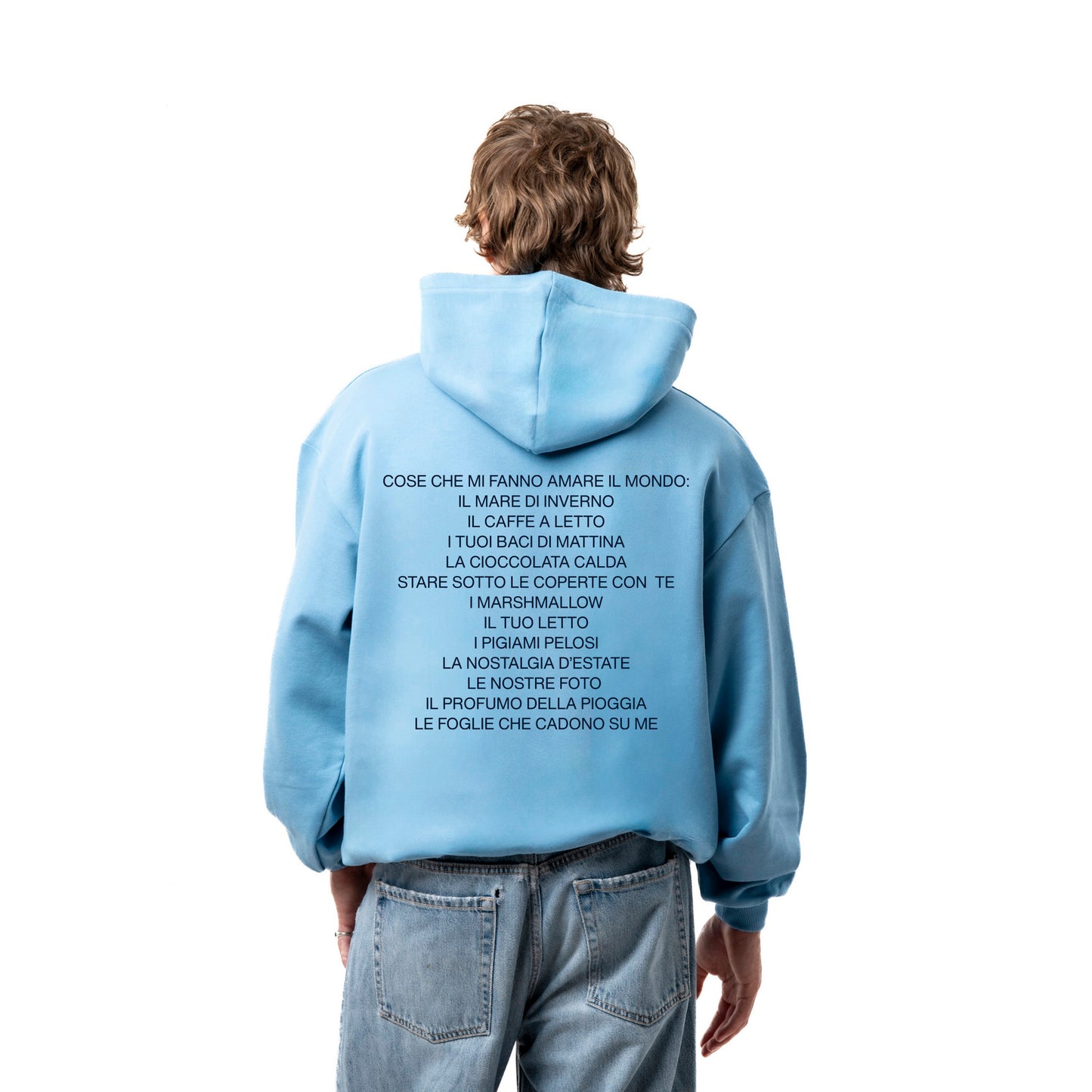 Felpa Hoodie "Cose Che Mi Fanno Amare Il Mondo"