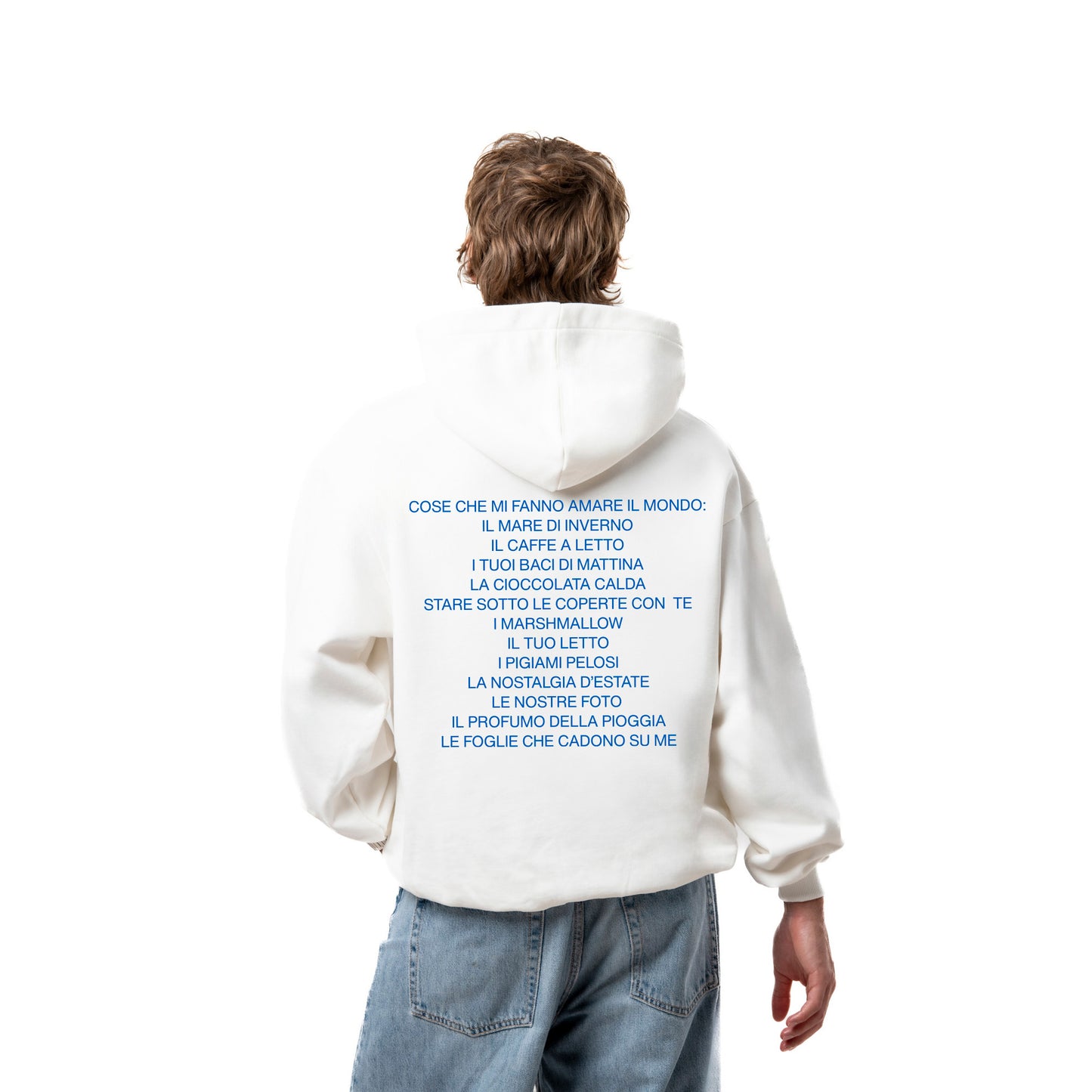 Felpa Hoodie "Cose Che Mi Fanno Amare Il Mondo"